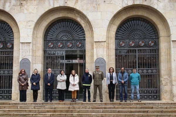 El Ayuntamiento de Palencia guarda un minuto de silencio en recuerdo a las víctimas del 11M