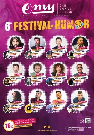Arranca el 6º Festival del Humor en OMY con 12 noches de comedia y música en vivo