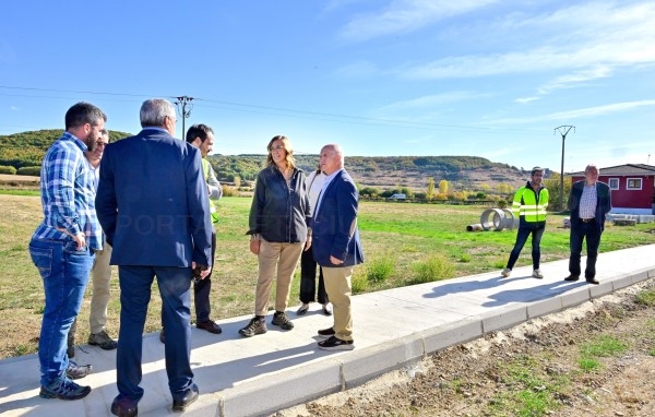 Las obras de construcción del carril bici en la carretera provincial PP- 2107 entre Cervera de Pisuerga y Arbejal avanzan a buen ritmo