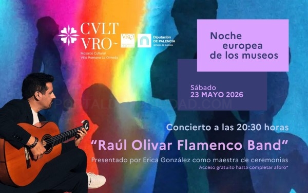 La Villa romana La Olmeda cobra vida al anochecer con motivo de la Noche Europea de los Museos