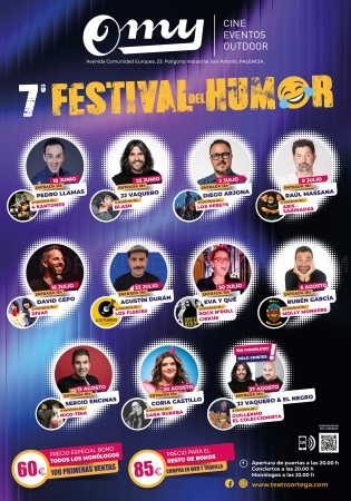 El VIl Festival del Humor  de OMY reúne a once monologuistas del panorama nacional durante todo el verano