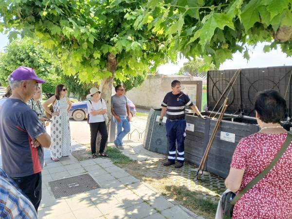 Magaz de Pisuerga muestra su modelo de éxito en la gestión sostenible de biorresiduos durante una visita técnica de la Diputación de Palencia