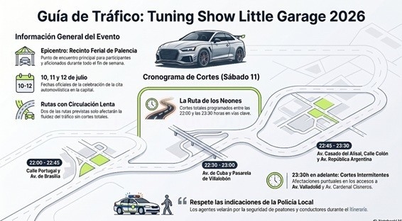 Cortes de tráfico con motivo del Tuning Show Little Garage