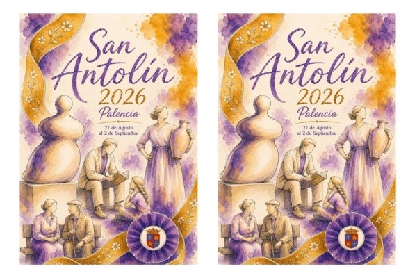 Carolina Fernández Calvo firma el cartel anunciador de las fiestas de San Antolín 2026 con una obra inspirada en el patrimonio de Palencia