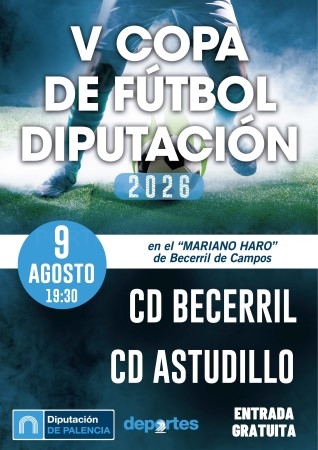 La quinta edición de la “Copa Diputación de Fútbol”, se celebrará entre el 8 y el 13 de agosto en Becerril de Campos y Villamuriel de Cerrato