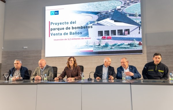 A licitación la construcción del parque de bomberos de Venta de Baños de la Diputación con un presupuesto de licitación de 3,2 millones de euros