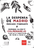 La Despensa de Madrid, el mercado itinerante de los Alimentos, llega el día 24 de septiembre a Colmenarejo