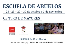 Escuela de Abuelos, un taller dirigido a los mayores