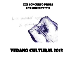 XXI Concurso de prosa de Los Molinos