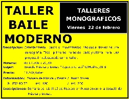 Taller de baile moderno
