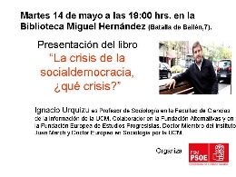Presentación libro de Ignacio Urquizu