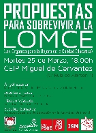 Propuestas para sobrevivir a la LOMCE