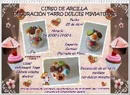 CURSO DE ARCILLA - DECORACIÓN TARRO DULCES MINIATURAS