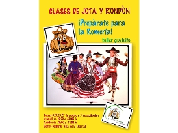 Clases de jota y rondón para preparar la Romería
