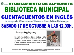 Cuentacuentos en inglés: Davey’s Big Mystery