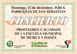 Concierto de profesores y alumnos de la Escuela Municipal de Música y Danza