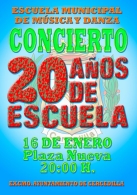 Concierto conmemorativo 20 años Escuela de Música y Danza