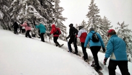 Ruta con raquetas de nieve por Peñalara