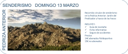 Senderismo en La pedriza