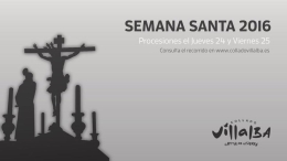 Procesiones Semana Santa 2016