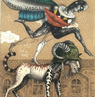 EX LIBRIS “Mario Vargas Llosa” de artistas jóvenes de Bulgaria
