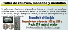 Taller de relieves, monedas y medallas