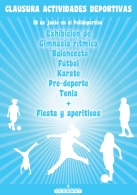 Clausura actividades deportivas