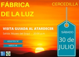 La Fábrica de la Luz al atardecer