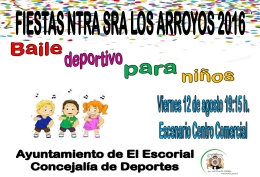 Fiestas Ntra. Sra. Los Arroyos 2016. Baile deportivo para niños