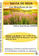 Charla sobre proteínas vegetales, savia de soja