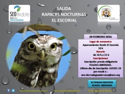 El Escorial y SEO presentan el programa de actividades ornitológicas para 2016