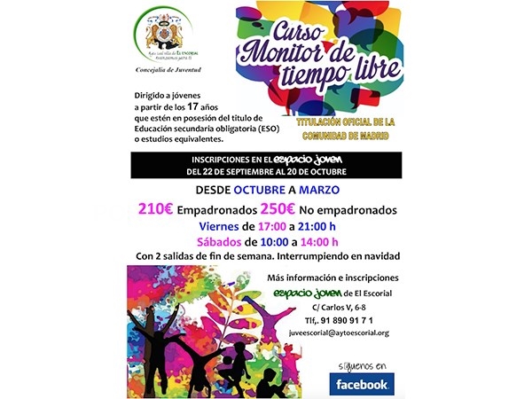 Abiertas las inscripciones para el Curso de Monitor de Tiempo Libre