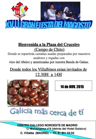 Este sábado “XVII Gran fiesta del Magosto”, en el campo del Chito