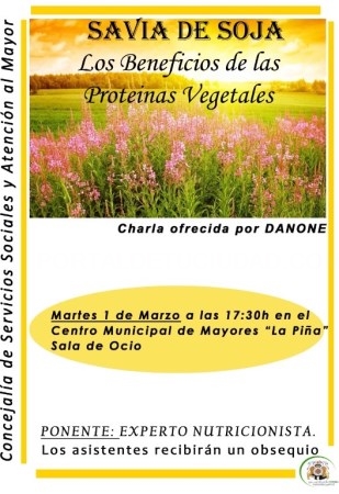 Charla sobre proteínas vegetales, savia de soja