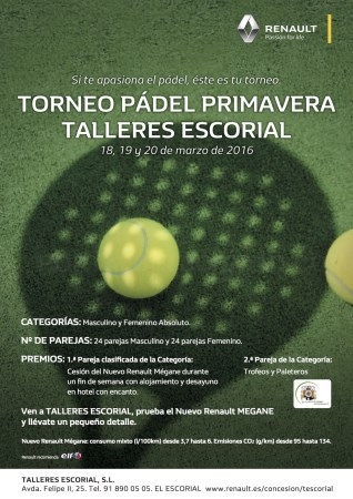 Torneo pádel en El Escorial