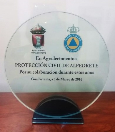 Reconocimiento a Protección Civil de Alpedrete