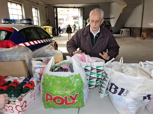 Cercedilla se vuelca con los refugiados sirios
