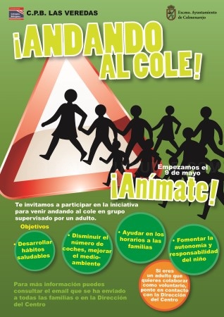 El 9 de mayo se pone en marcha la iniciativa ¡Andando al Cole!