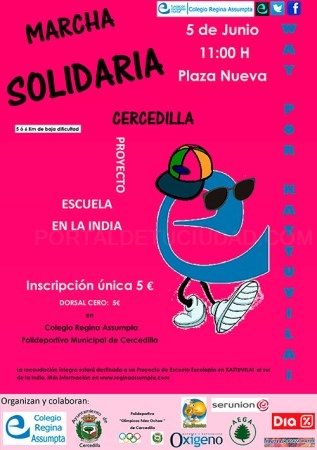 Caminata solidaria en Cercedilla