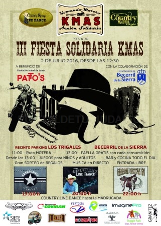 Fiesta solidaria organizada por KMAS en Becerril de la Sierra