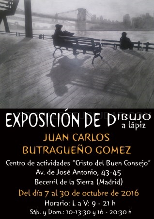 Exposición de dibujos a lápiz de Juan Carlos Butragueño
