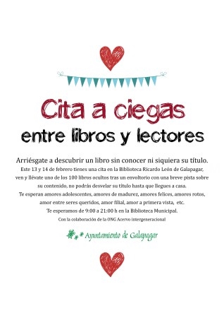 CITA A CIEGAS CON LOS LIBROS ESTE SAN VALENTÍN EN GALAPAGAR