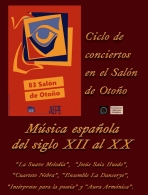 CICLO DE CONCIERTOS EN EL SALÓN DE OTOÑO
