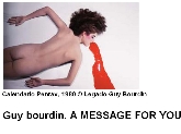 Guy bourdin. A MESSAGE FOR YOU