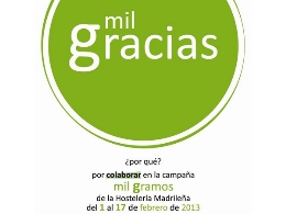Campaña solidaria ‘Mil gracias, mil gramos’