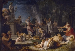 Ofrenda a Baco, de Houasse por Juan Ramón Sánchez del Peral