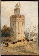 VISTAS MONUMENTALES DE CIUDADES ESPAÑOLAS.EL PINTOR GENARO PÉREZ VILLAMIL.