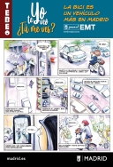 Yo te veo ¿tu me ves? campaña de concienciación sobre el papel que la bicicleta juega en la movilidad en Madrid