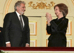 concierto benéfico de Plácido Domingo en la Escuela de Música Reina Sofía