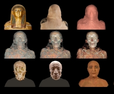 Reconstrucción virtual de tres momias egipcias y una guanche en el Museo Arqueológico Nacional